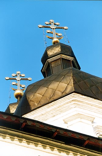 Tyumen district. Tyumen. Trinity Monastery. Trinity church. Fragment. XVIII F.Leschinsky