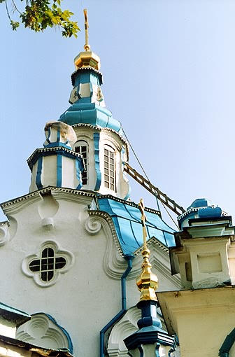 Tyumen district. Tyumen. Cathedral of The Sign Icon of the Virgin. Fragment. XVIII-XIX