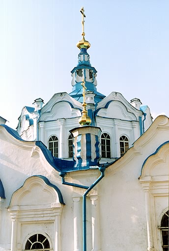 Tyumen district. Tyumen. Cathedral of The Sign Icon of the Virgin. Fragment. XVIII-XIX