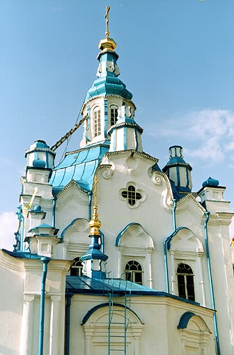 Tyumen district. Tyumen. Cathedral of The Sign Icon of the Virgin. Fragment. XVIII-XIX