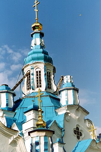 Tyumen district. Tyumen. Cathedral of The Sign Icon of the Virgin. Fragment. XVIII-XIX