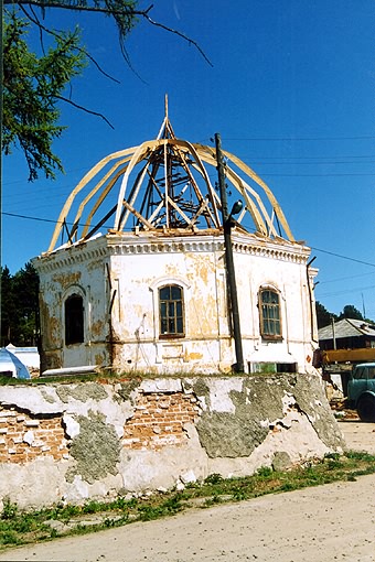 Tobolsk district. Shantalyk. Ivanovsky Mezhdugorsky Monastery. Church of John the Precursor. XIX