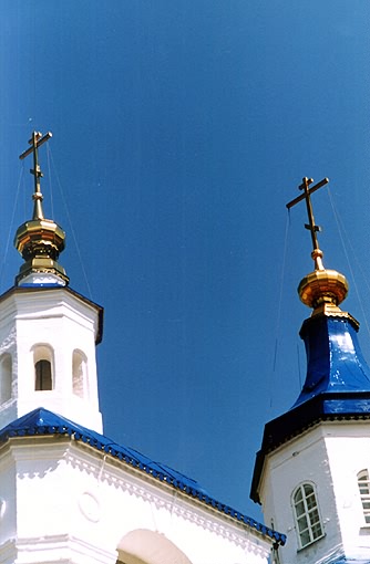 Tobolsk district. Shantalyk. Ivanovsky Mezhdugorsky Monastery. Church of John the Precursor. XIX