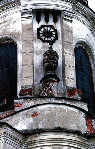 Sobin district. Cherkutino. Belfry of Church of Nativity of the Virgin (Fragment). XIX