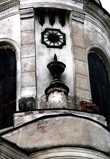 Sobin district. Cherkutino. Belfry of Church of Nativity of the Virgin (Fragment). XIX