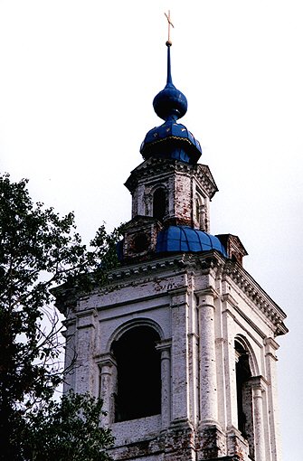 Sobin district. Stavrovo. Bell-tower of Assumption Church. IX