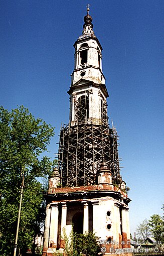 Rostov district. Porechye. Bell-Tower of Church of Nikita, the Great Martyr. XVIII Kozlov A.S.