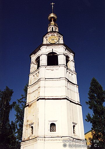 Uglich district. Uglich. Belfry of Saviour-Transfiguration Church. XVIII  