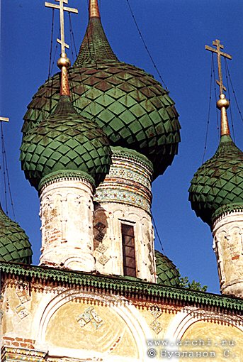 Uglich district. Uglich. Monastery of Alexy. Church of John the Precursor. Fragment. XVII 