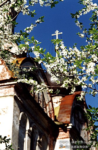 Uglich district. Uglich. Epiphany Monastery. Epiphany Church. Fragment. XIX 