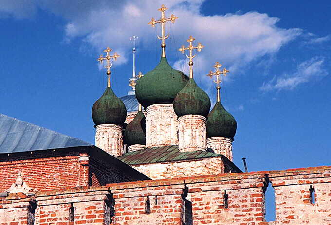 Pereslavl-Zalessky district. Pereslavl-Zalessky. Monastery of Nikita, the Great Martyr. Church and church refectory. XVII cent.